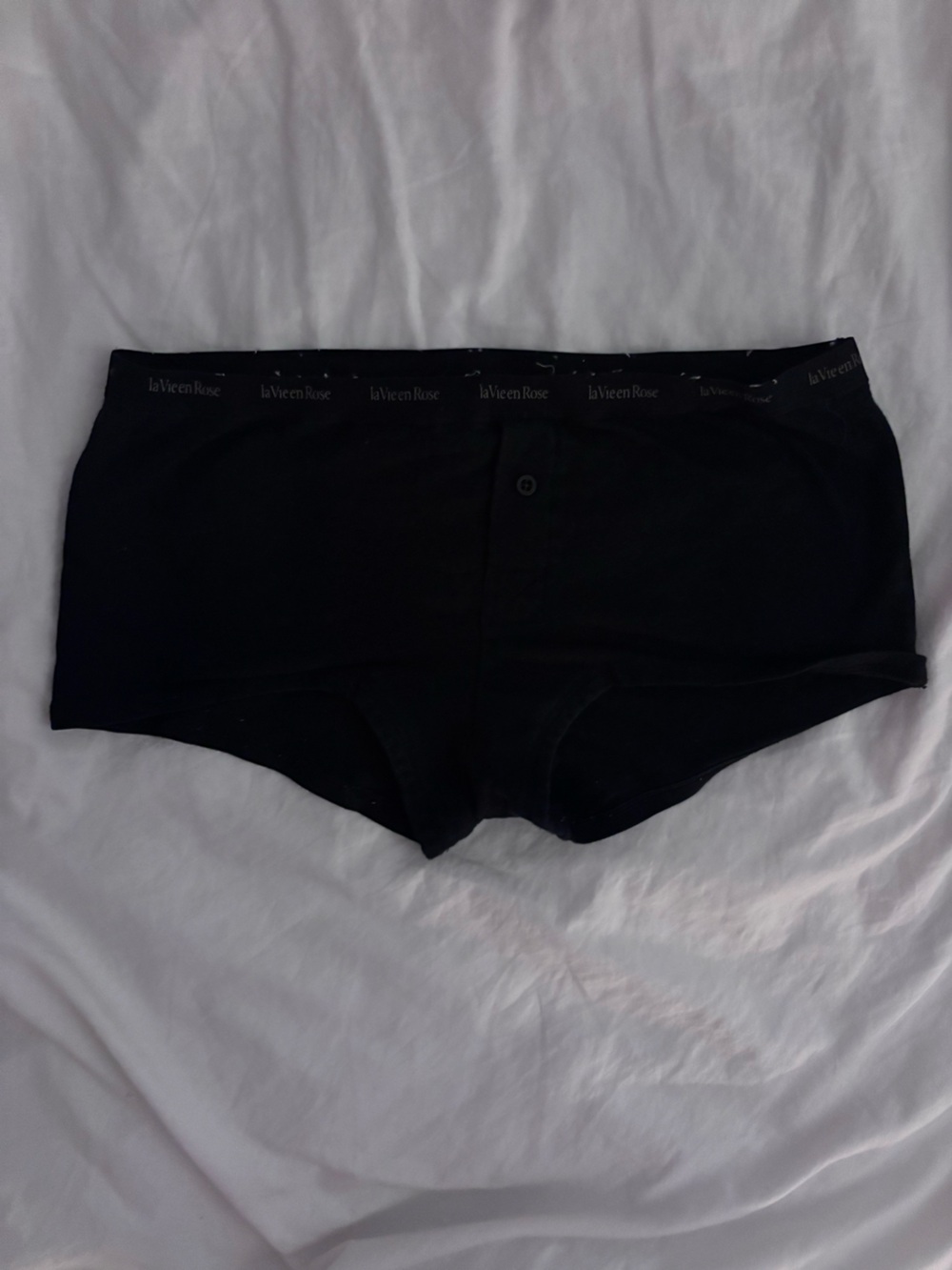 La Vie En Rose Black Girls' Stretch Cotton Shorts